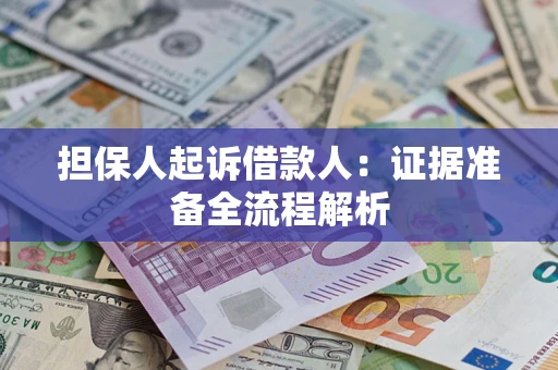 武汉担保人起诉借款人：证据准备全流程解析