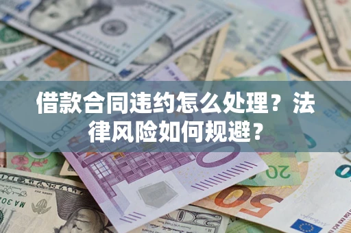 武汉借款合同违约怎么处理？法律风险如何规避？