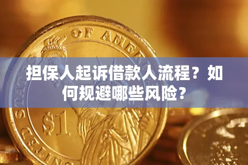 武汉担保人起诉借款人流程？如何规避哪些风险？