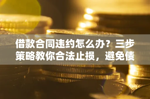 武汉借款合同违约怎么办？三步策略教你合法止损，避免债务危机升级